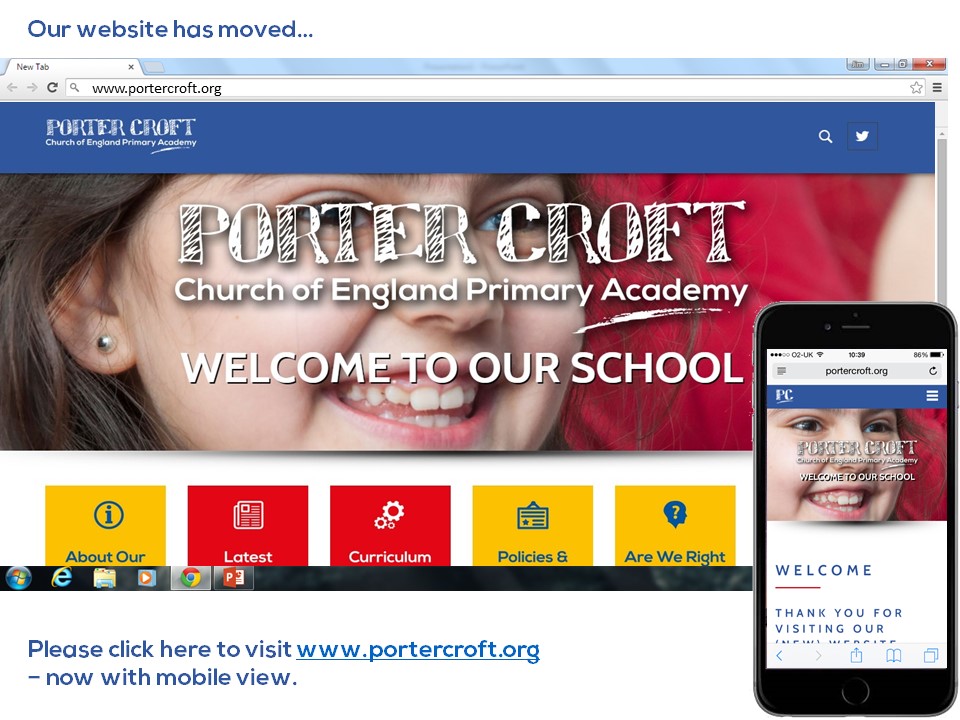 Our website has moved -- click here to visit our website - www.portercroft.org